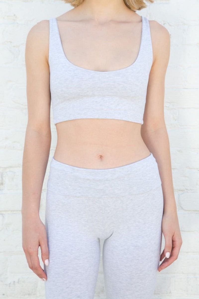 Debardeur Brandy Melville Lydia Grise Clair | QQZ-69574921